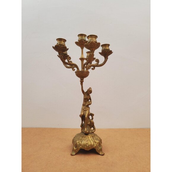 Vintage candelabra candle holders/ 6 arm candelabras/ candelabra perfect for - Picture 2 of 10